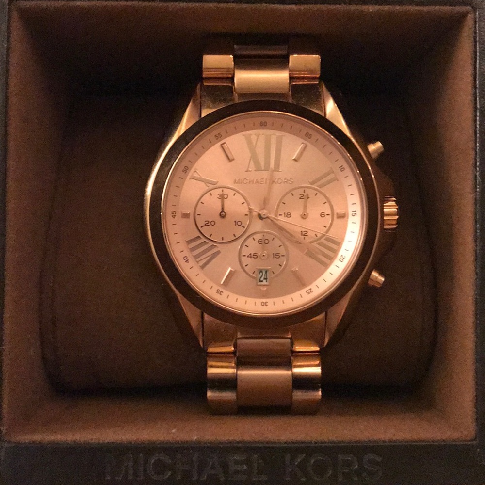 Michael Kors Rose Gold Bradshaw Watch